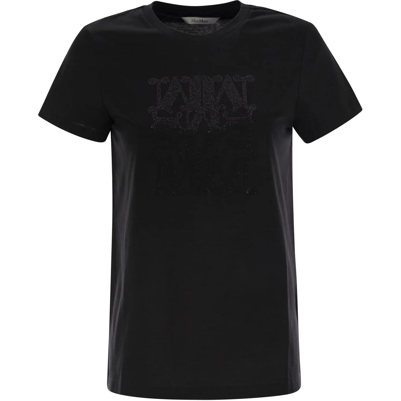 Футболка с вышитым логотипом MaxMara, черный
Футболка с вышитым логотипом MaxMara, черный