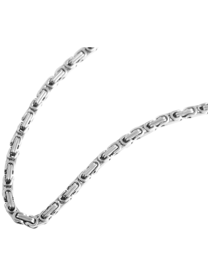 Adeliás Колье унисекс - цепочка «Кингс» из нержавеющей стали, 60 см, серебристый цвет
Adeliás Колье унисекс - цепочка «Кингс» из нержавеющей стали, 60 см, серебристый цвет