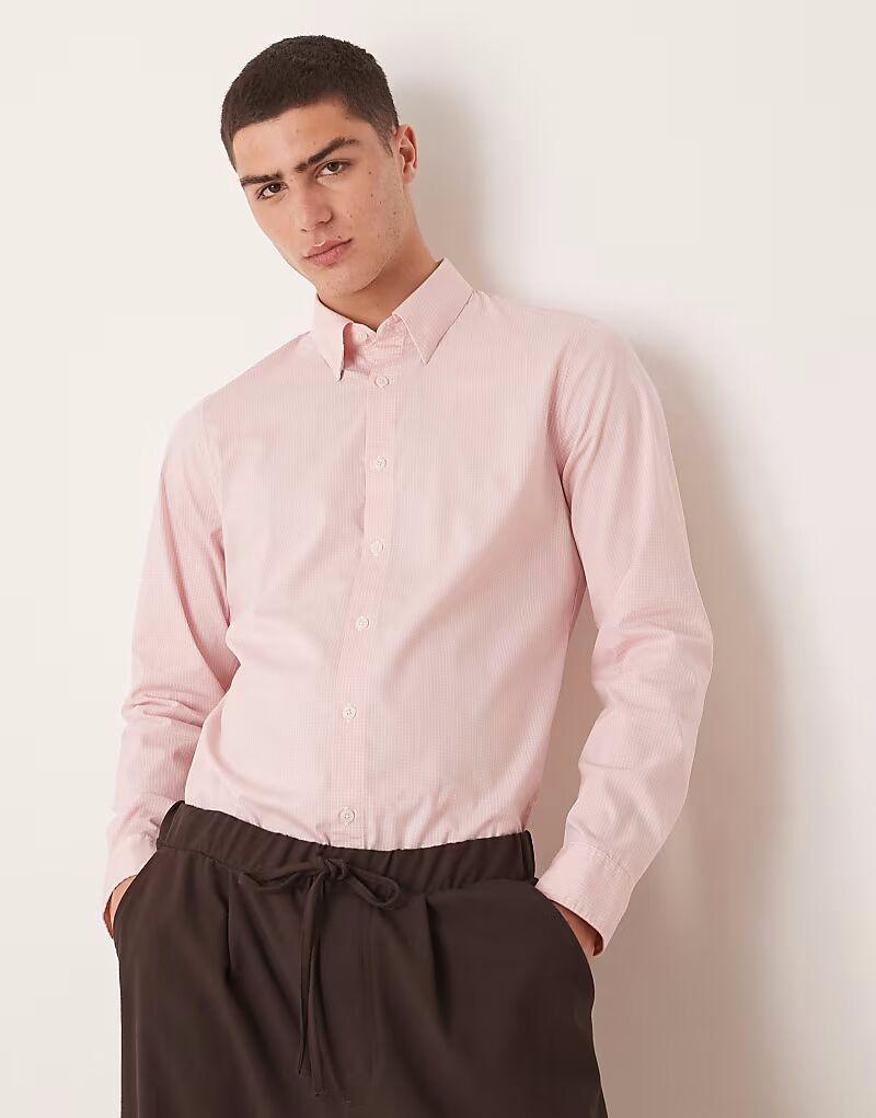 Рубашка Abercrombie & Fitch в строгую клетку светло-розового цвета
Рубашка Abercrombie & Fitch в строгую клетку светло-розового цвета