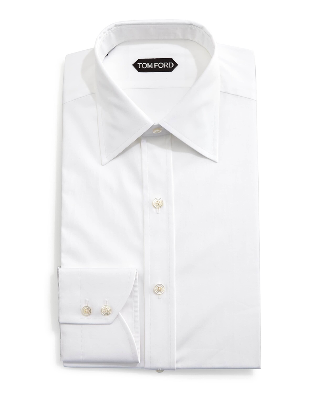 Классическая рубашка Solid с манжетами-бочонками, белая TOM FORD, цвет White
Классическая рубашка Solid с манжетами-бочонками, белая TOM FORD, цвет White