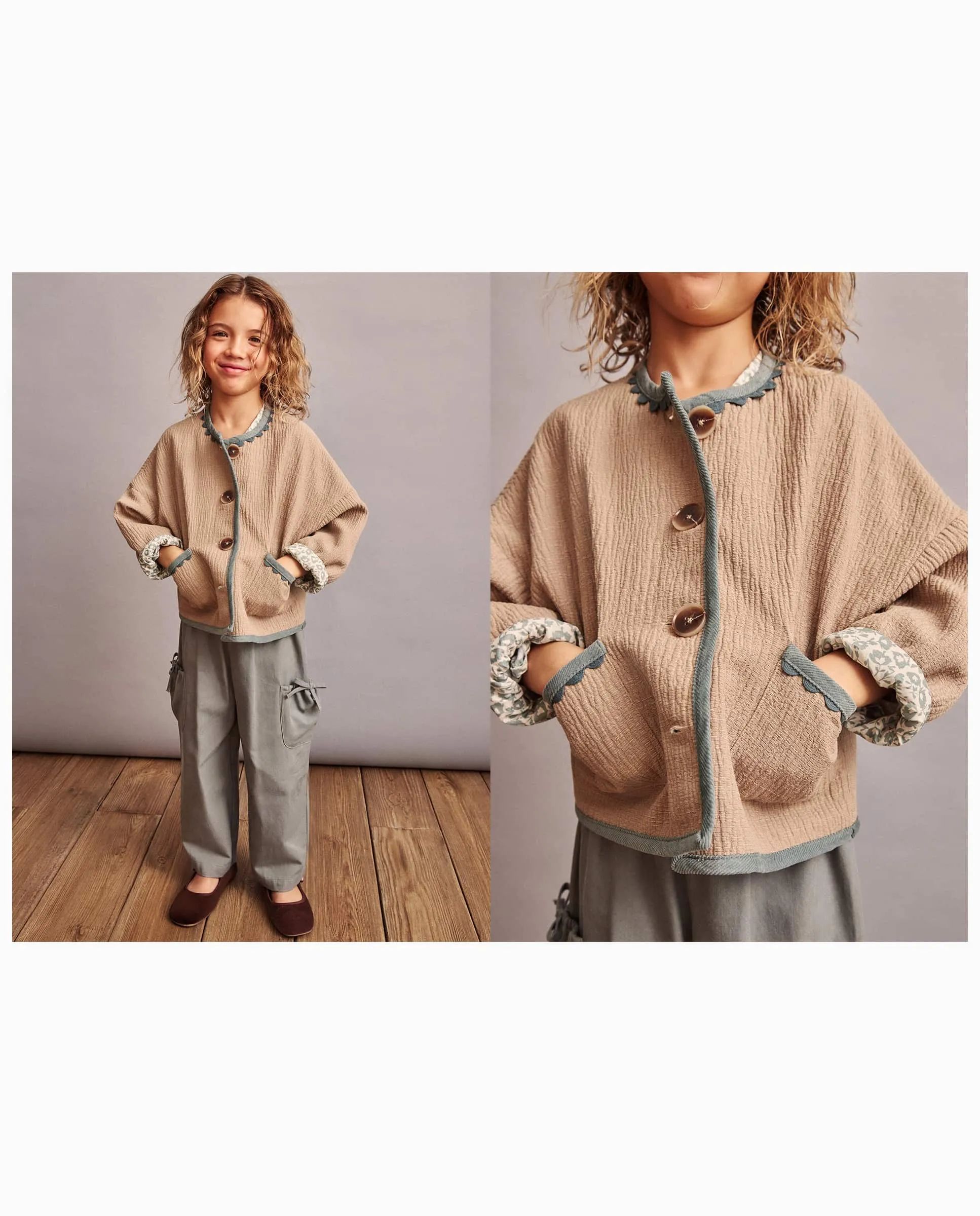 Хлопковая куртка с внутренней отделкой из пикуэ и двуцветным принтом для девочки Coconut El Corte Inglés
Хлопковая куртка с внутренней отделкой из пикуэ и двуцветным принтом для девочки Coconut El Corte Inglés