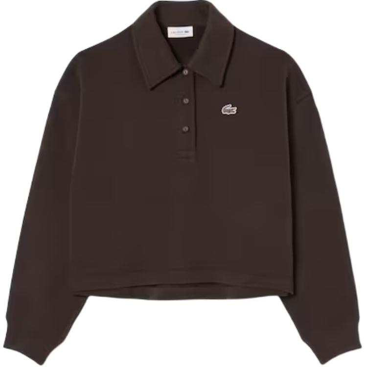Поло свитшот LACOSTE, коричневый
Поло свитшот LACOSTE, коричневый