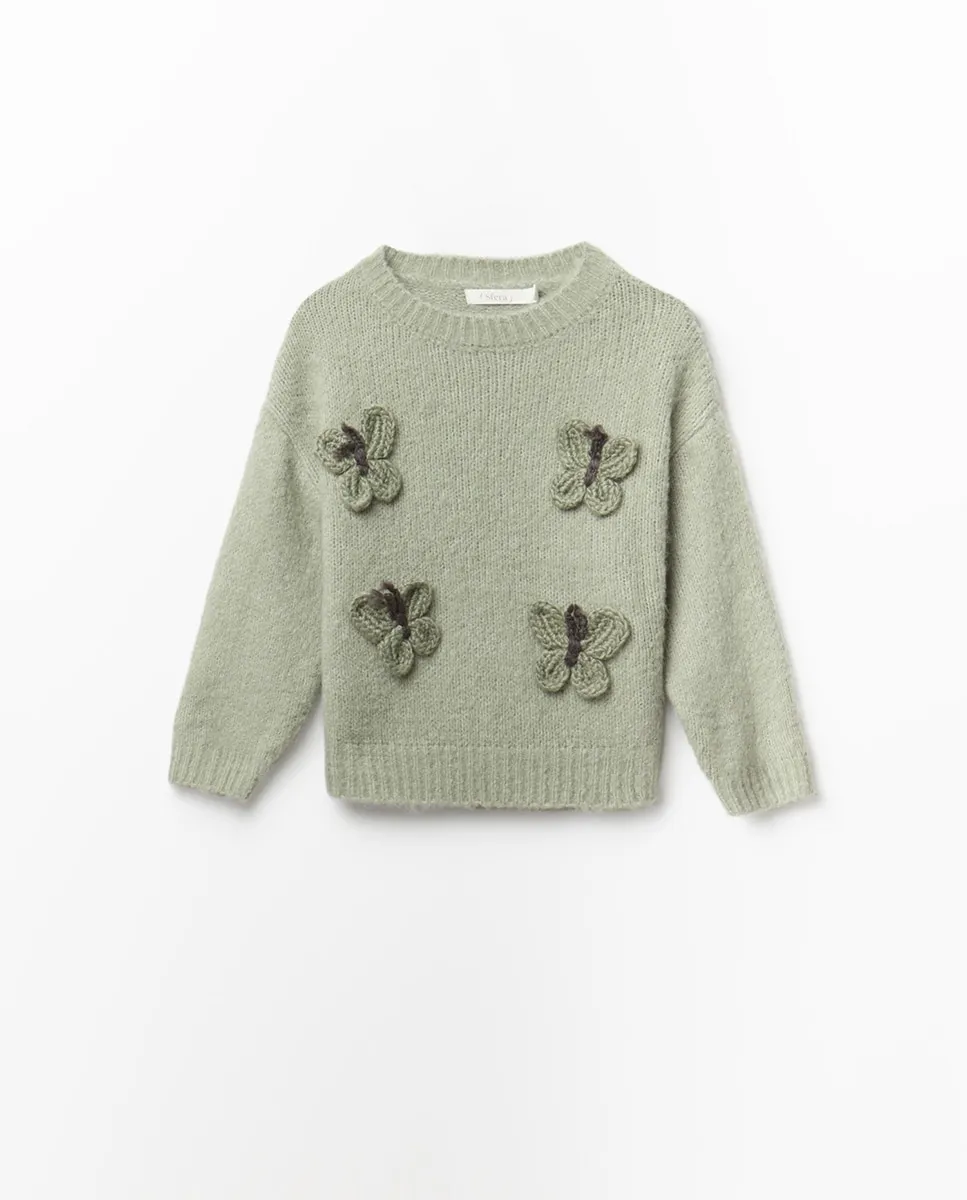 Свитер с бабочками Sfera, светло-зеленый
Свитер с бабочками Sfera, светло-зеленый