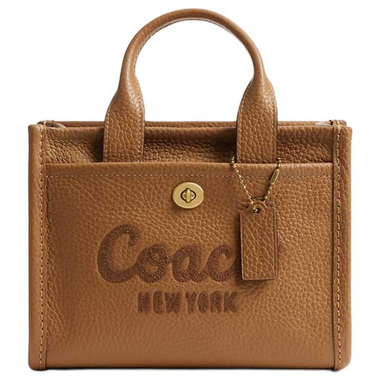 COACH Кожаная сумка-тоут Cargo Pebble, шоппер, сумка через плечо, кроссбоди, маленькая женская сумка, коричневая
COACH Кожаная сумка-тоут Cargo Pebble, шоппер, сумка через плечо, кроссбоди, маленькая женская сумка, коричневая