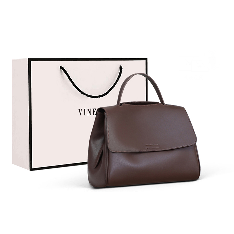 VINEY Кожаная сумка через плечо, Coffee 
VINEY Кожаная сумка через плечо, Coffee