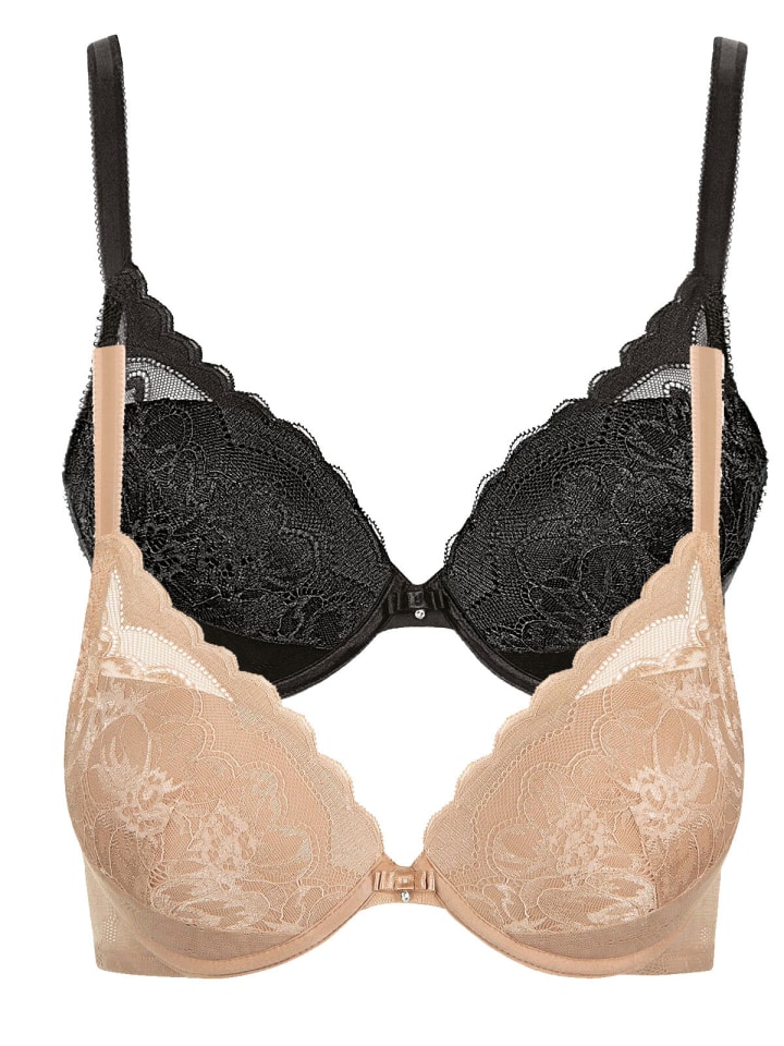 Бюстгальтер пуш-ап Lisca, цвет black-sweet almond 
Бюстгальтер пуш-ап Lisca, цвет black-sweet almond