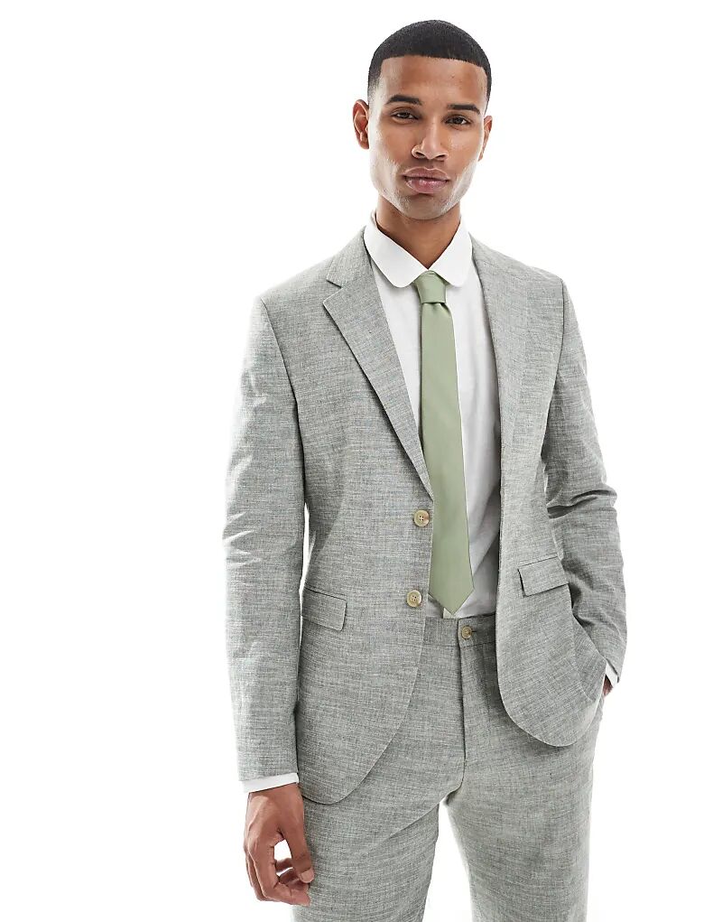 Пиджак из льняной смеси Jack & Jones зеленого цвета
Пиджак из льняной смеси Jack & Jones зеленого цвета