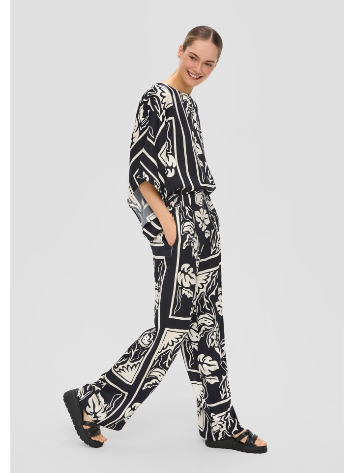 Тканевые брюки s.Oliver, черный
Тканевые брюки s.Oliver, черный