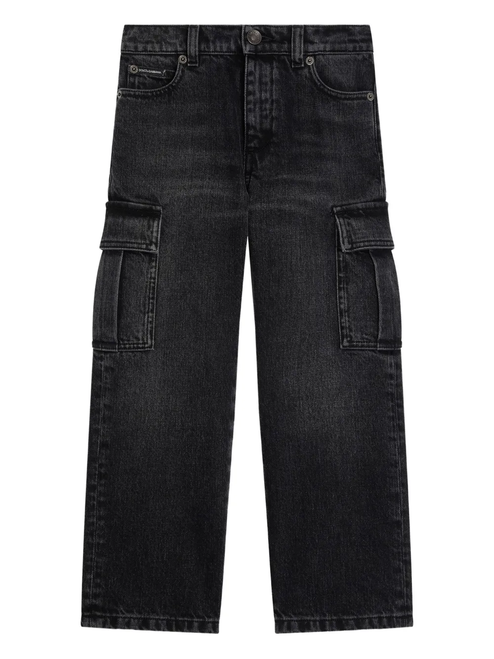 Джинсы карго с логотипом Dolce & Gabbana Kids, черный
Джинсы карго с логотипом Dolce & Gabbana Kids, черный