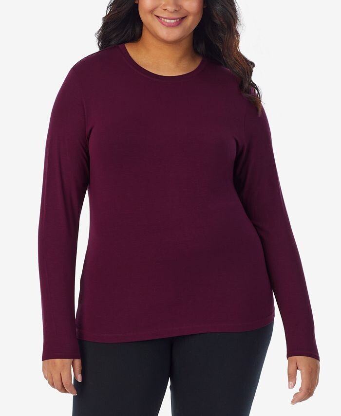 Мягкая одежда больших размеров и эластичный топ с длинными рукавами Cuddl Duds, фиолетовый
Мягкая одежда больших размеров и эластичный топ с длинными рукавами Cuddl Duds, фиолетовый