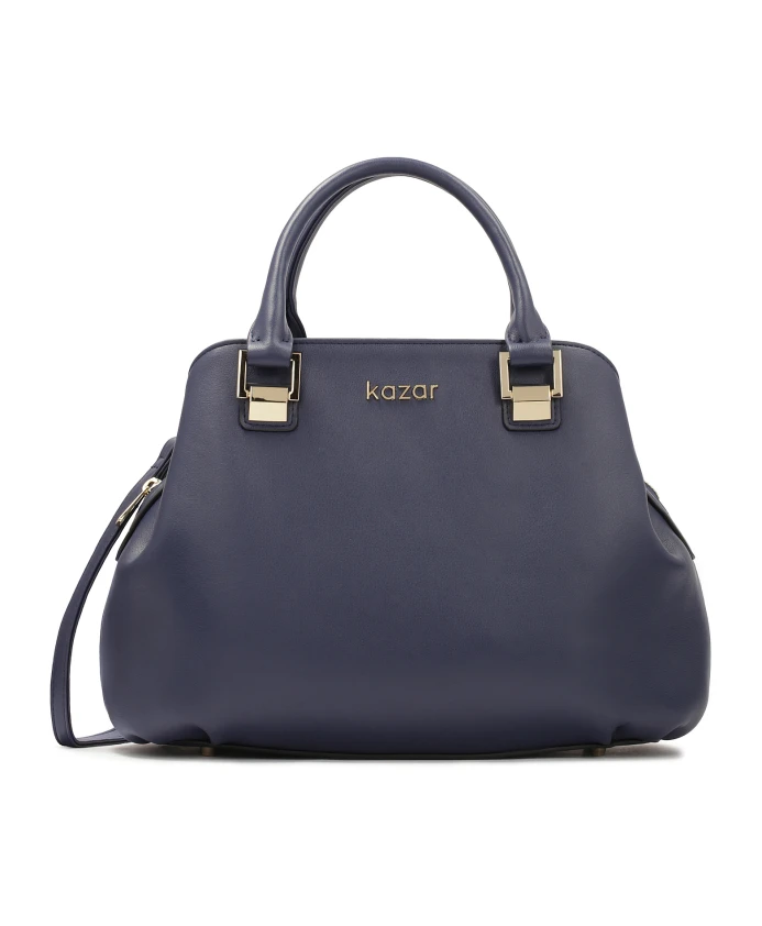 Морская кожаная сумка с ручками Kazar, синий
Морская кожаная сумка с ручками Kazar, синий