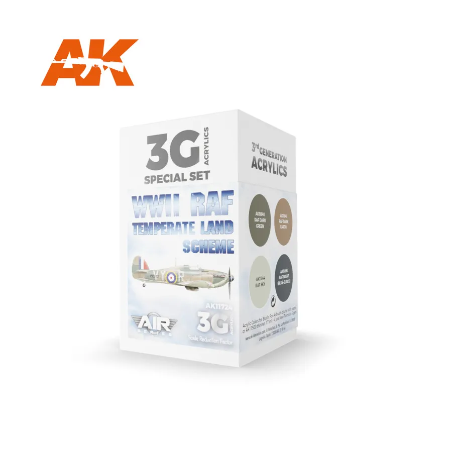Схема земель умеренного пояса ВВС Великобритании во время Второй мировой войны, 3rd Gen Acrylic Special Set
Схема земель умеренного пояса ВВС Великобритании во время Второй мировой войны, 3rd Gen Acrylic Special Set