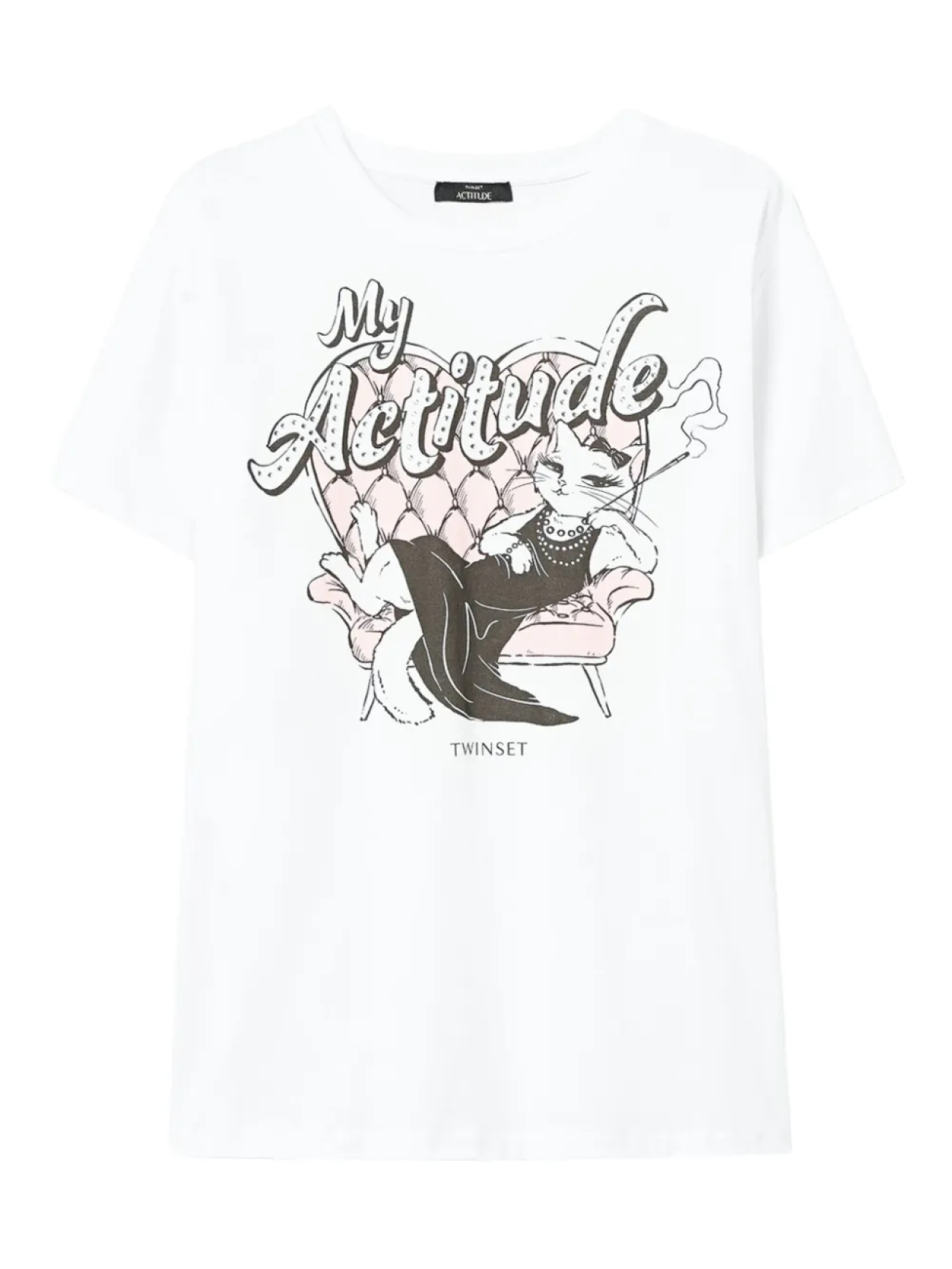 Футболка с графическим принтом TWINSET, белый
Футболка с графическим принтом TWINSET, белый