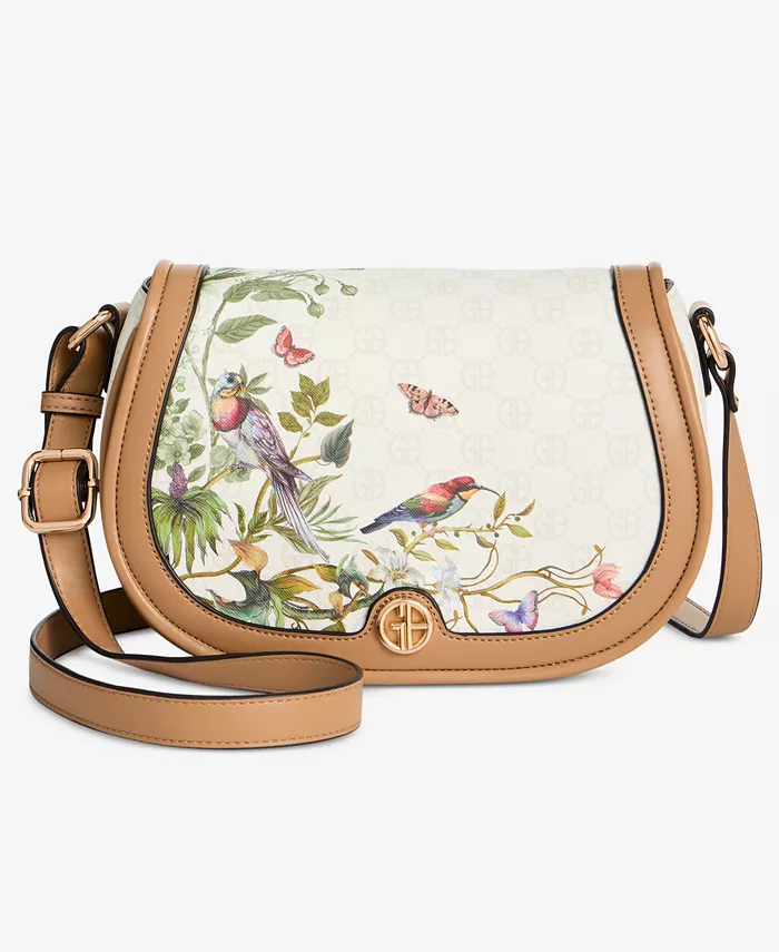 Тропическая сумка-сэдл через плечо Giani Bernini, коричневый/бежевый
Тропическая сумка-сэдл через плечо Giani Bernini, коричневый/бежевый