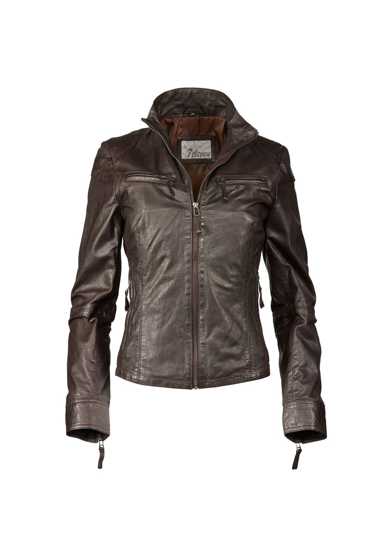 Кожаная куртка SEEviana 7eleven, темно-коричневый 
Кожаная куртка SEEviana 7eleven, темно-коричневый