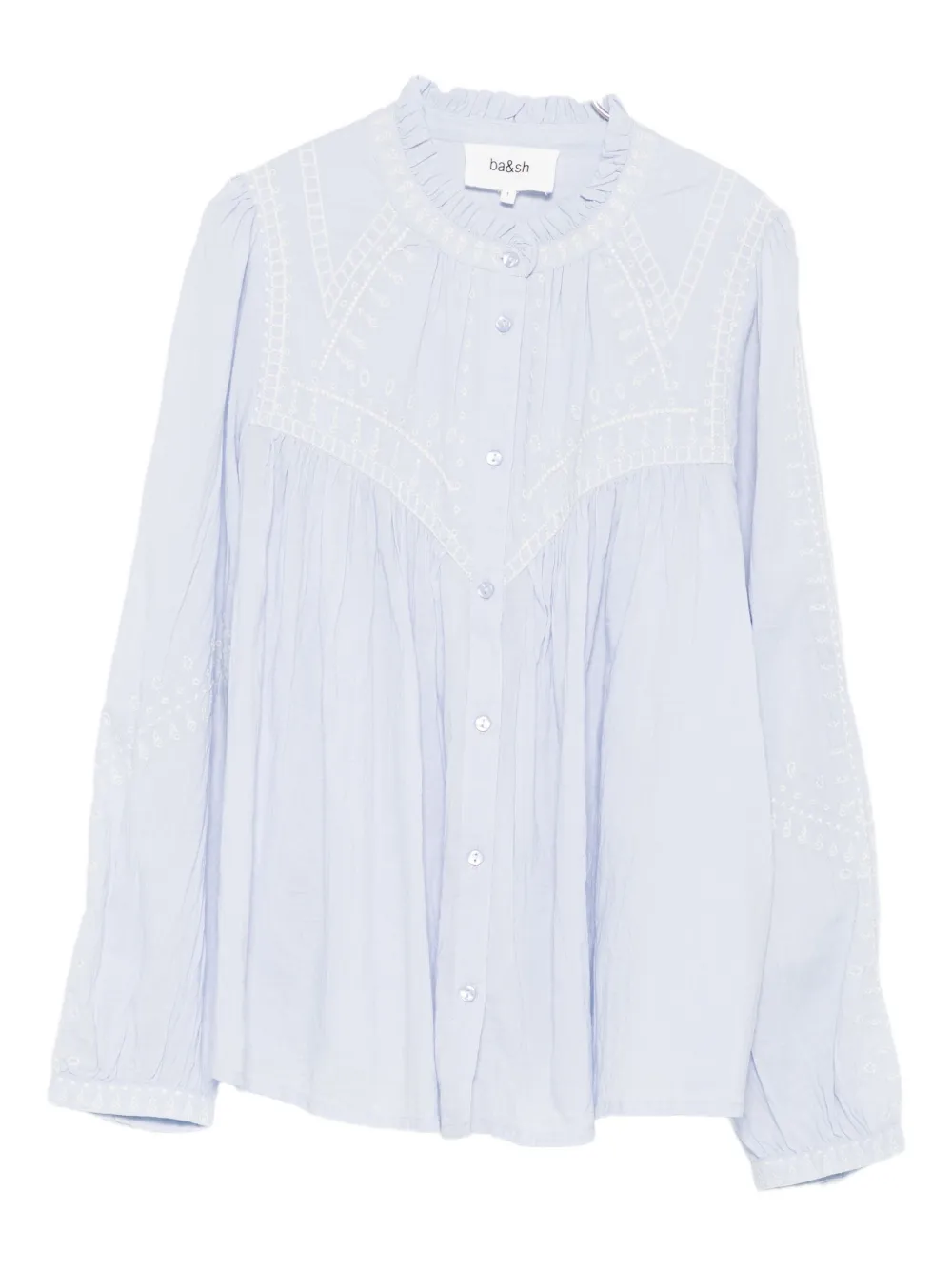 Вышитая блузка с оборками Jaky Ba&Sh, синий
Вышитая блузка с оборками Jaky Ba&Sh, синий
