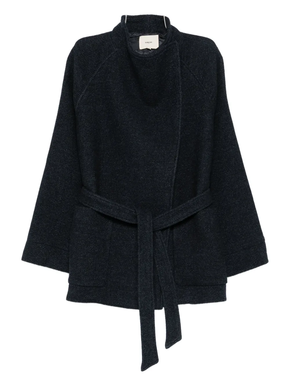 Хлопковая куртка с поясом Suncoo, синий
Хлопковая куртка с поясом Suncoo, синий