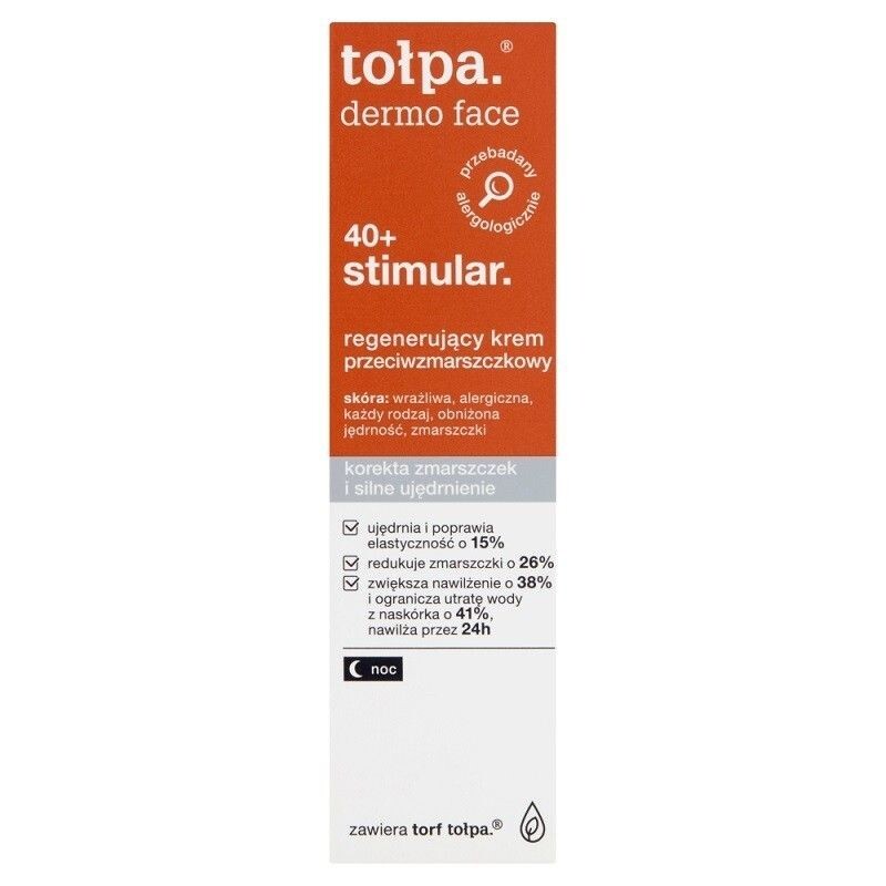 Tołpa Dermo Face Stimular 40+ крем для лица на ночь, 40 ml
Tołpa Dermo Face Stimular 40+ крем для лица на ночь, 40 ml
