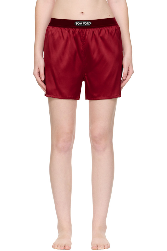 Tom Ford Красные боксеры из эластичного шелкового атласа
Tom Ford Красные боксеры из эластичного шелкового атласа