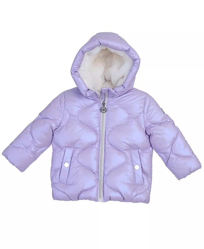 Детская куртка-пуховик для девочек с принтом Michael Kors, фиолетовый
Детская куртка-пуховик для девочек с принтом Michael Kors, фиолетовый