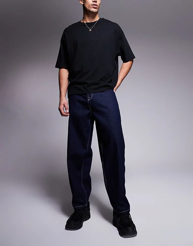 Джинсы-бочки темно-синего цвета ASOS DESIGN
Джинсы-бочки темно-синего цвета ASOS DESIGN