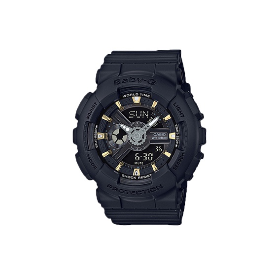 CASIO Часы G Shock Baby G BA110GA 1A, Black Gold
CASIO Часы G Shock Baby G BA110GA 1A, Black Gold