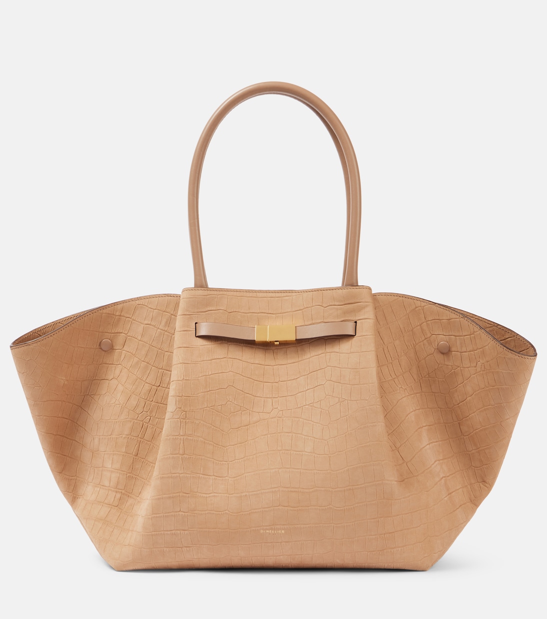 Нью-Йоркская сумка-тоут из кожи с эффектом крокодила DeMellier, Dark Sand
Нью-Йоркская сумка-тоут из кожи с эффектом крокодила DeMellier, Dark Sand