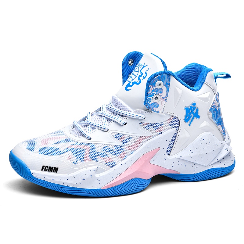Противоскользящие и дышащие детские баскетбольные кроссовки FCMM, белый/синий/розовый
Противоскользящие и дышащие детские баскетбольные кроссовки FCMM, белый/синий/розовый
