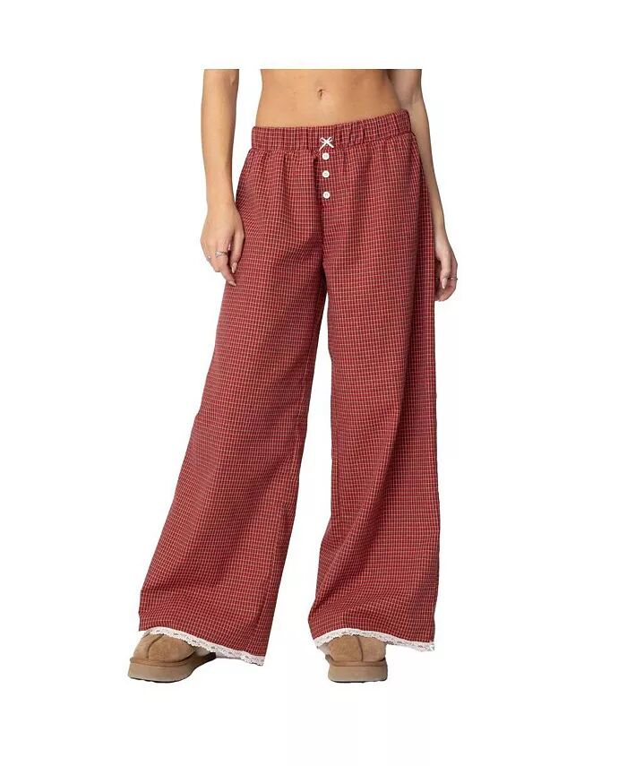 Женские брюки в клетку Dakota Edikted, красный
Женские брюки в клетку Dakota Edikted, красный