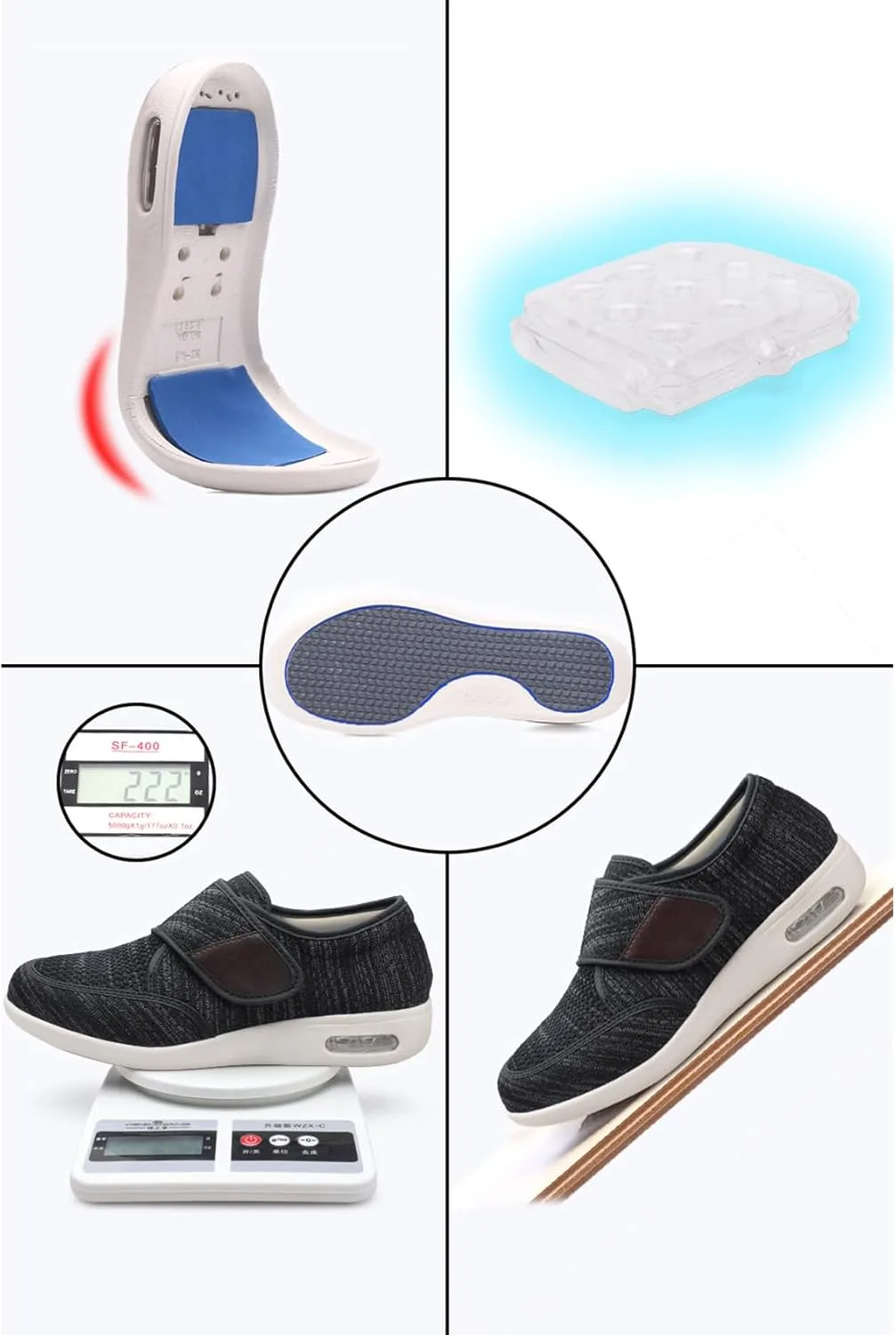 Мужские удобные и мягкие диабетические туфли TOSOFT для широкой стопы, ортопедические тапочки, кроссовки для ходьбы для пожилых мужчин, светло-серый
Мужские удобные и мягкие диабетические туфли TOSOFT для широкой стопы, ортопедические тапочки, кроссовки для ходьбы для пожилых мужчин, светло-серый