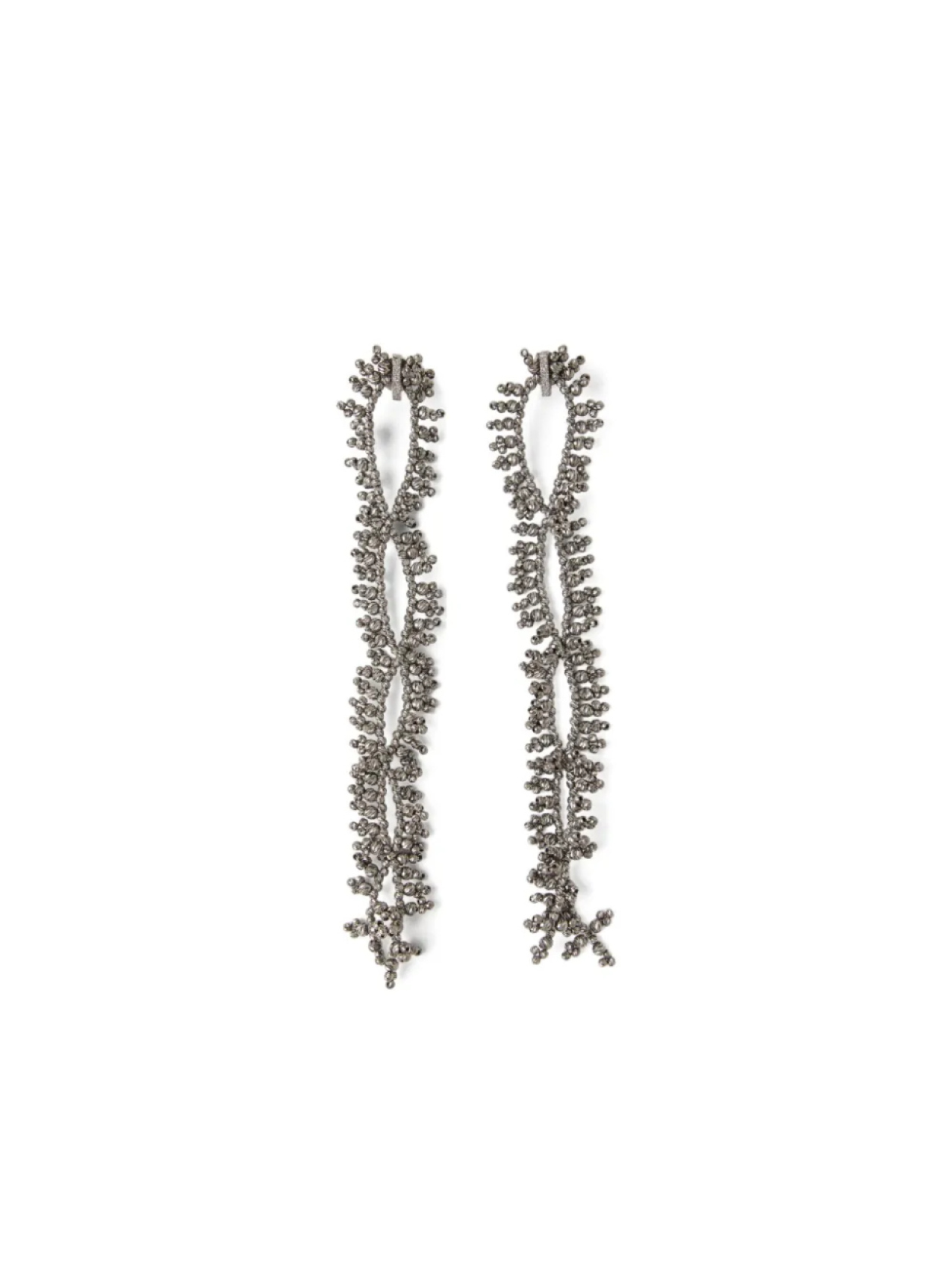 Brunello Cucinelli серьги с узлом, серебряный
Brunello Cucinelli серьги с узлом, серебряный