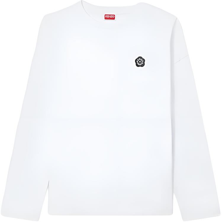 Топ с длинным рукавом с цветочным декором KENZO, белый
Топ с длинным рукавом с цветочным декором KENZO, белый