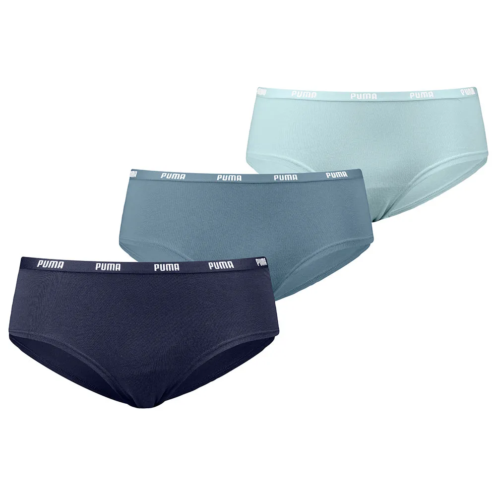 Трусы 3 шт Puma Hipster, синий
Трусы 3 шт Puma Hipster, синий