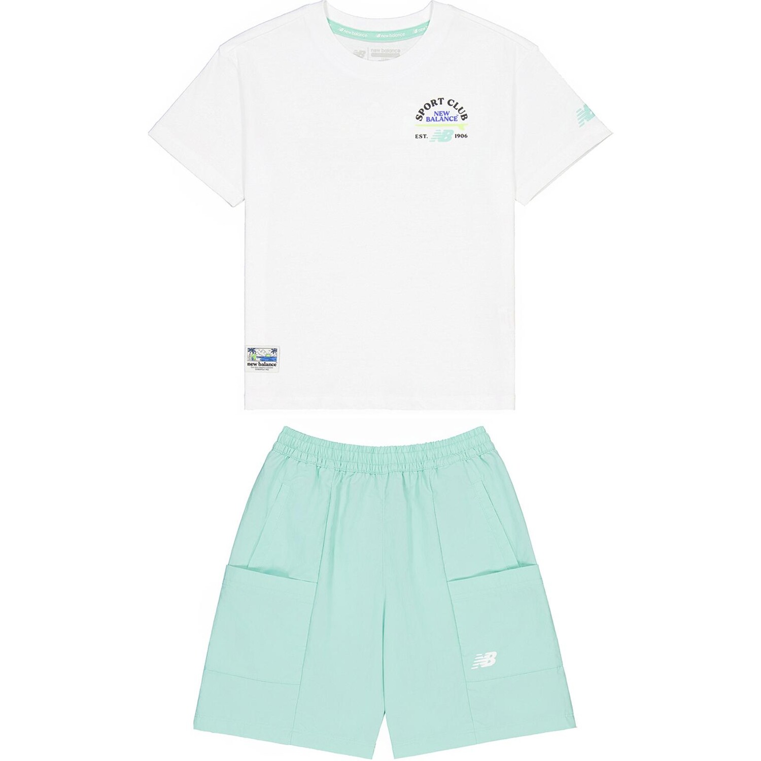 Детская повседневная спортивная одежда New Balance, белый/зеленый
Детская повседневная спортивная одежда New Balance, белый/зеленый
