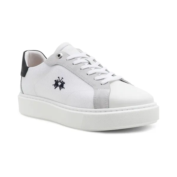 Кроссовки с добавлением кожи La Martina, белый
Кроссовки с добавлением кожи La Martina, белый