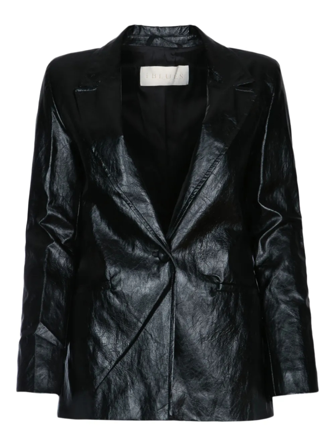 Пиджак из мятой кожи I BLUES, черный
Пиджак из мятой кожи I BLUES, черный