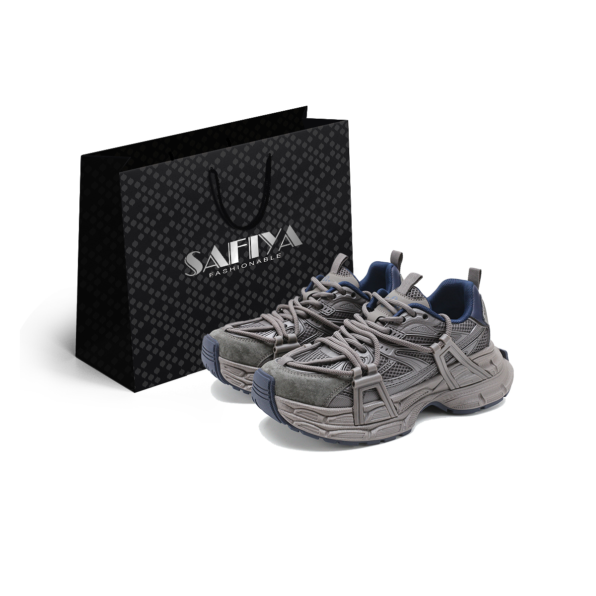 SAFIYA Низкие массивные кроссовки унисекс серо-голубые, цвет Gray/Blue
SAFIYA Низкие массивные кроссовки унисекс серо-голубые, цвет Gray/Blue