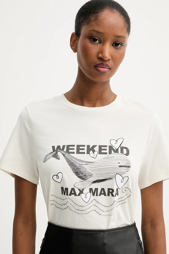 Хлопковая футболка GUGLIA Weekend Max Mara, бежевый
Хлопковая футболка GUGLIA Weekend Max Mara, бежевый