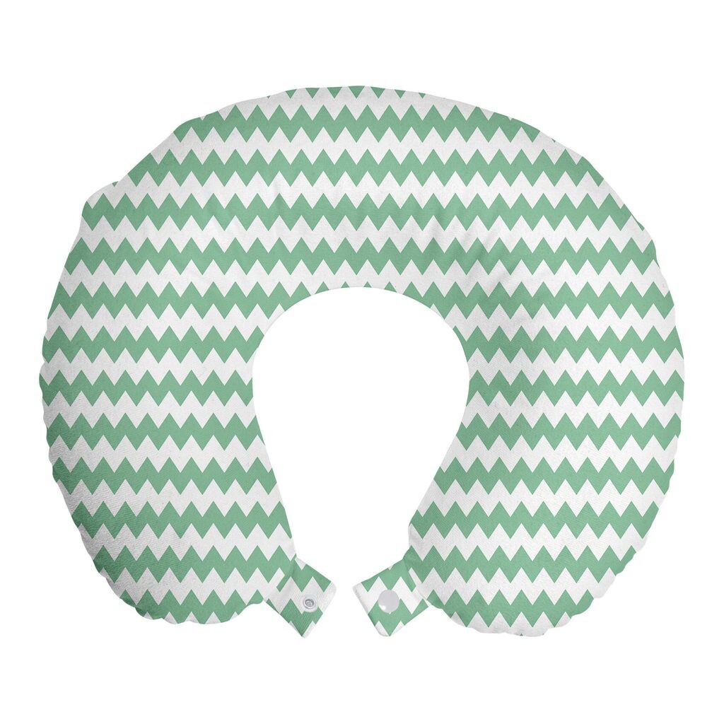 ABAKUHAUS Подушка для путешествий Mint, поддержка шеи, Zig Zag Twisty Modern, пенопластовые дорожные принадлежности для самолета и автомобиля, 30x30 см, белый нефритовый зеленый 
ABAKUHAUS Подушка для путешествий Mint, поддержка шеи, Zig Zag Twisty Modern, пенопластовые дорожные принадлежности для самолета и автомобиля, 30x30 см, белый нефритовый зеленый