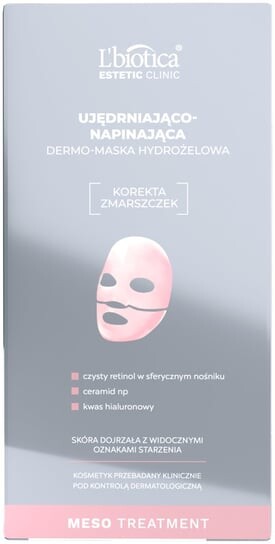 Укрепляющая и подтягивающая дермо-гидрогелевая маска, 1 шт. L'biotica Estetic Clinic Meso Treatment
Укрепляющая и подтягивающая дермо-гидрогелевая маска, 1 шт. L'biotica Estetic Clinic Meso Treatment