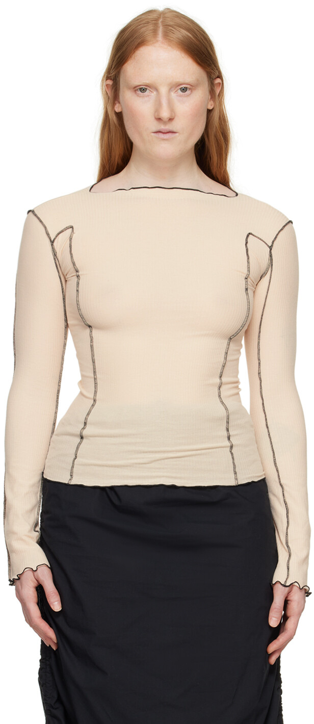 Бежевая футболка с длинным рукавом «Омато» Baserange
Бежевая футболка с длинным рукавом «Омато» Baserange