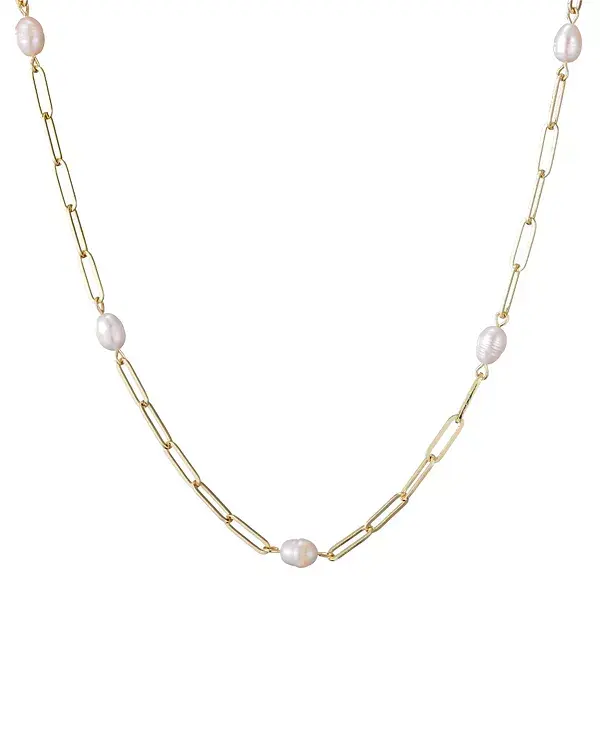 Ожерелье из пресноводного культивированного жемчуга в форме скрепки Adornia, white
Ожерелье из пресноводного культивированного жемчуга в форме скрепки Adornia, white