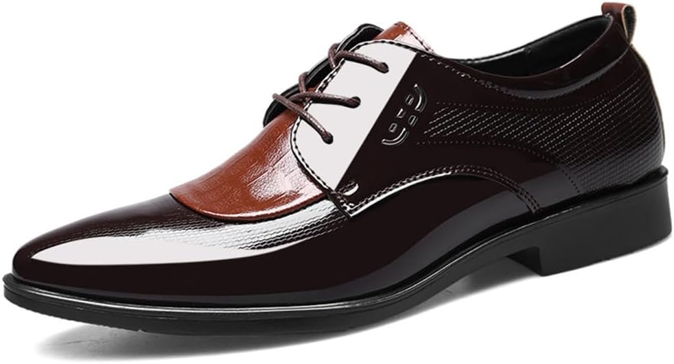 Мужские классические туфли KYOESCAI, деловые оксфорды из лакированной кожи на шнуровке, классические свадебные туфли под костюм, удобные дерби для мужчин, коричневый
Мужские классические туфли KYOESCAI, деловые оксфорды из лакированной кожи на шнуровке, классические свадебные туфли под костюм, удобные дерби для мужчин, коричневый