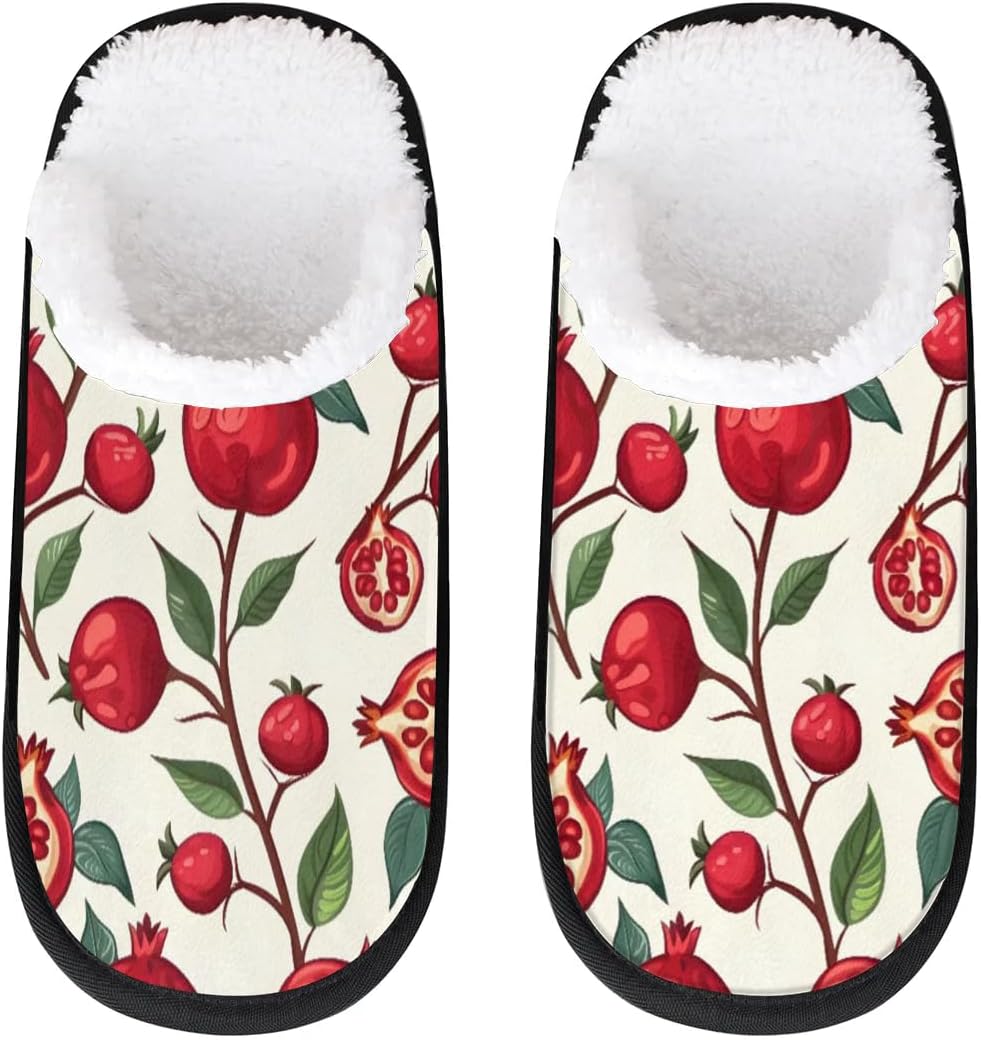 Тапочки Gublec для женщин и мужчин, уютные с нескользящей подошвой, для дома, теплые плюшевые тапочки для дома, спальни и путешествий, Pomegranates Theme
Тапочки Gublec для женщин и мужчин, уютные с нескользящей подошвой, для дома, теплые плюшевые тапочки для дома, спальни и путешествий, Pomegranates Theme