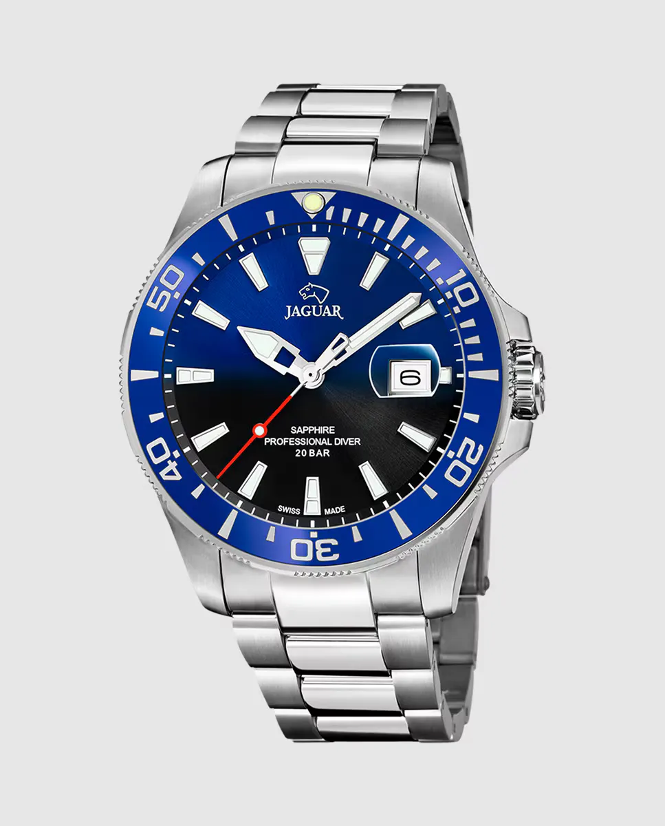 J860/5 Executive мужские часы из серебряной стали Jaguar, серебряный
J860/5 Executive мужские часы из серебряной стали Jaguar, серебряный