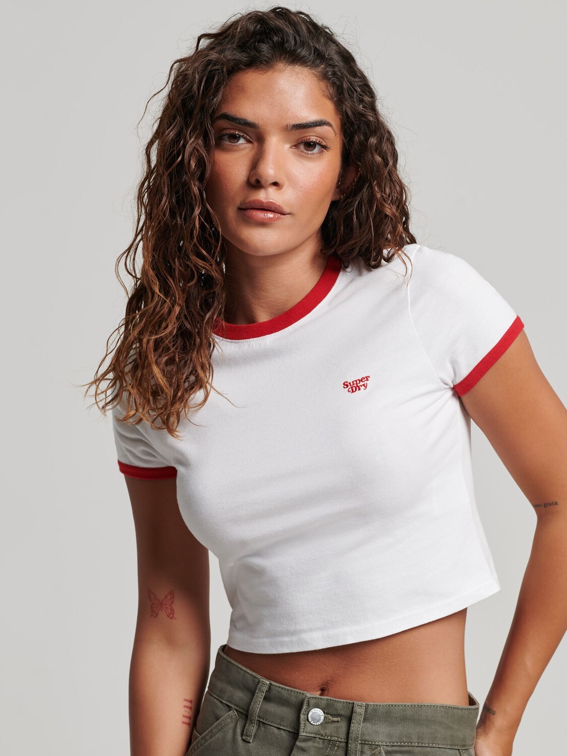 Укороченная футболка Ringer из органического хлопка Superdry, цвет: белый/красный
Укороченная футболка Ringer из органического хлопка Superdry, цвет: белый/красный