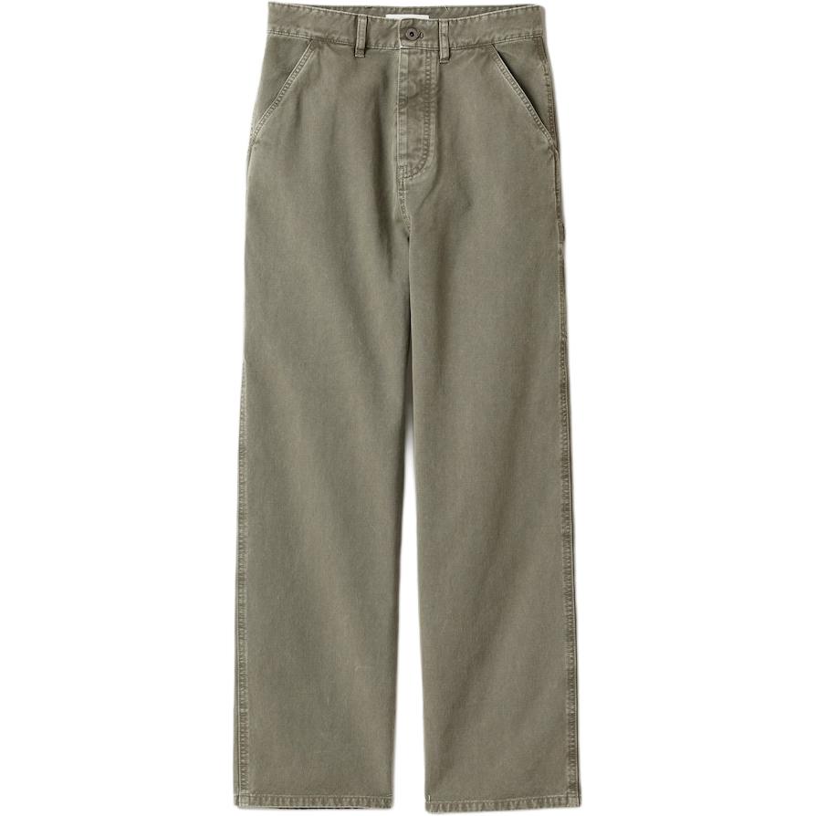 MIU MIU Окрашенные габардиновые брюки 'Olive Green'
MIU MIU Окрашенные габардиновые брюки 'Olive Green'