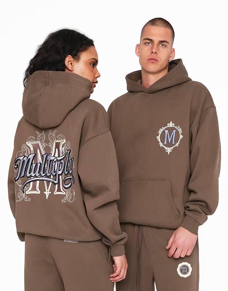 Multiply Apparel - Украшено - Толстовка свободного кроя коричневого цвета
Multiply Apparel - Украшено - Толстовка свободного кроя коричневого цвета