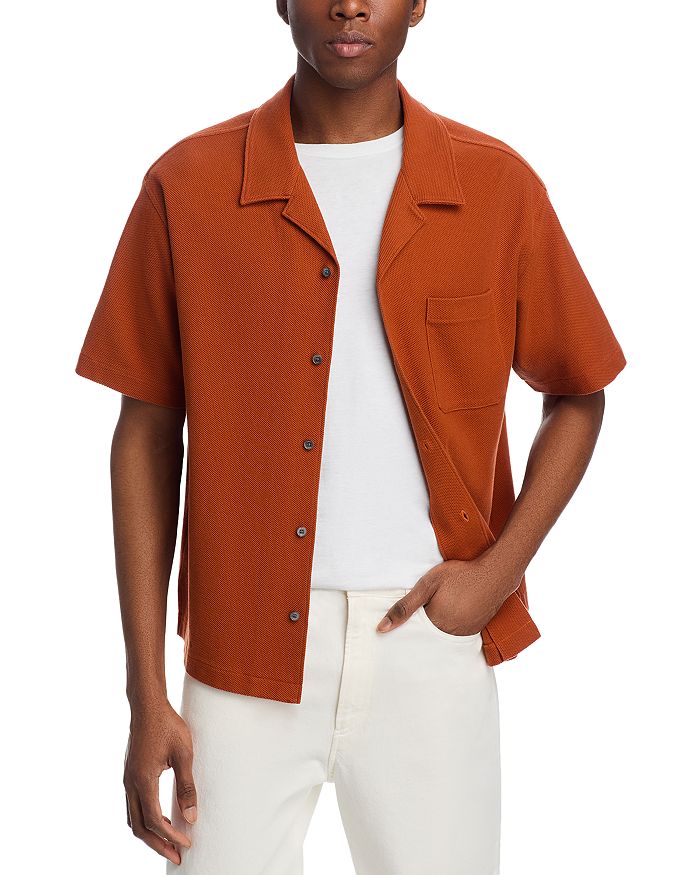 Мужская камвольная рубашка с коротким рукавом Camp Shirt FRAME, оранжевый
Мужская камвольная рубашка с коротким рукавом Camp Shirt FRAME, оранжевый