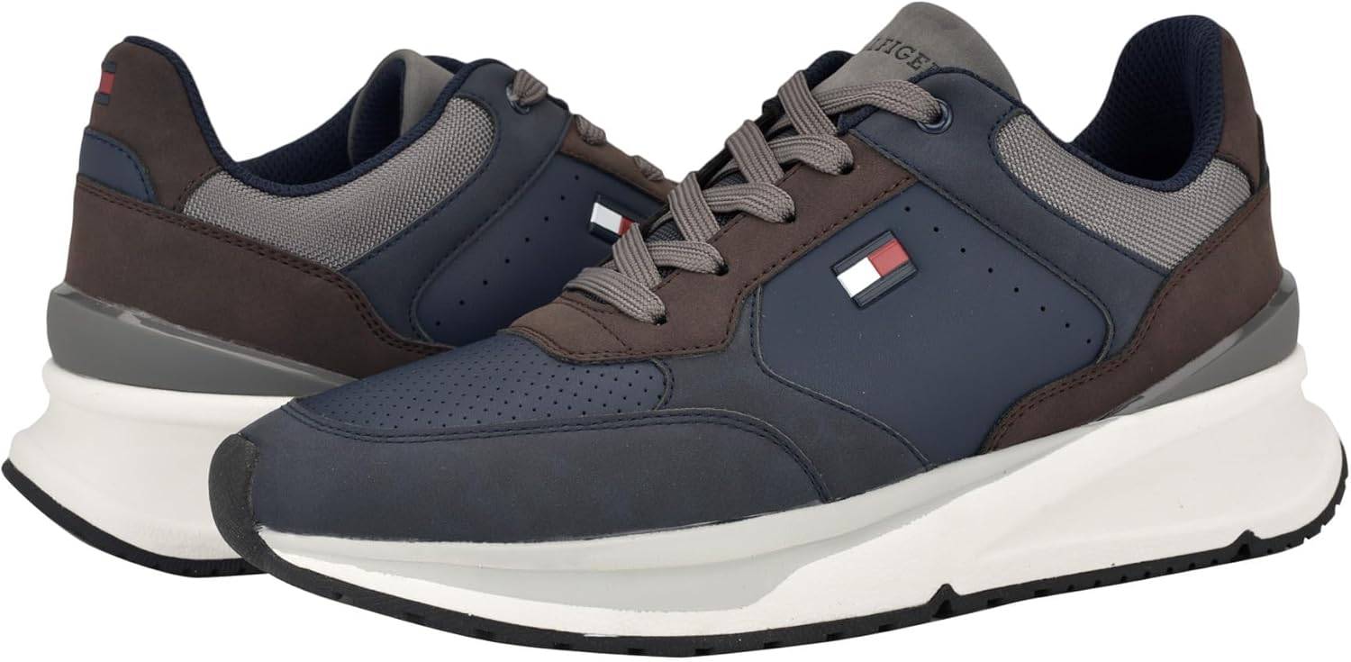 Кроссовки Tommy Hilfiger Mens World, синий/коричневый/темно-синий/темно-коричневый
Кроссовки Tommy Hilfiger Mens World, синий/коричневый/темно-синий/темно-коричневый